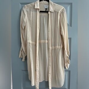 Light Pink Anthropologie Button Up Tunic/ Dress